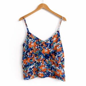 Molly Bracken NWT Floral Camisole Tank Large Colorful Summer Top